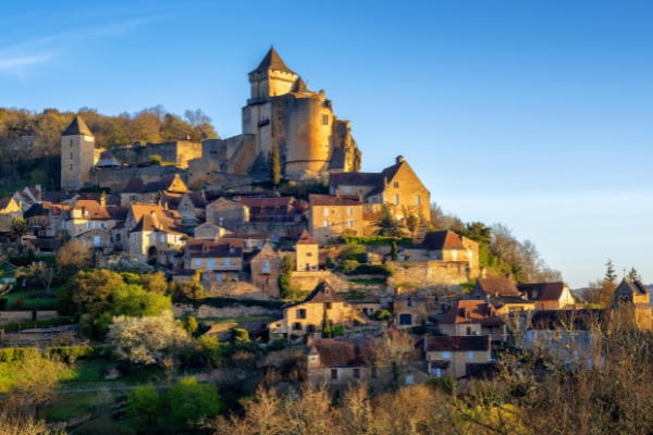 Medieval Castelnaud village and castle, Perigord, Nouvelle-Aquitaine