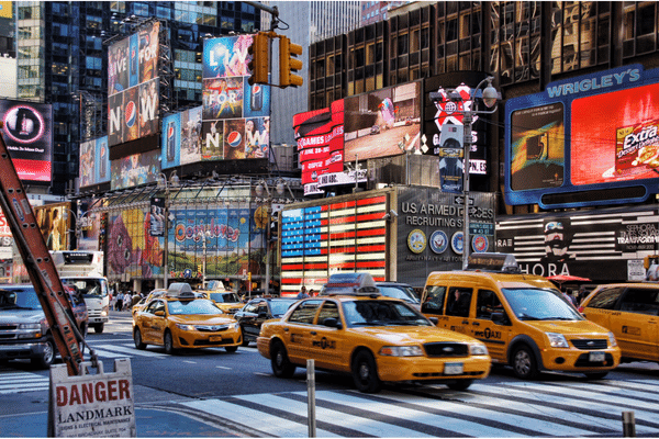Broadway à New York aux États-Unis