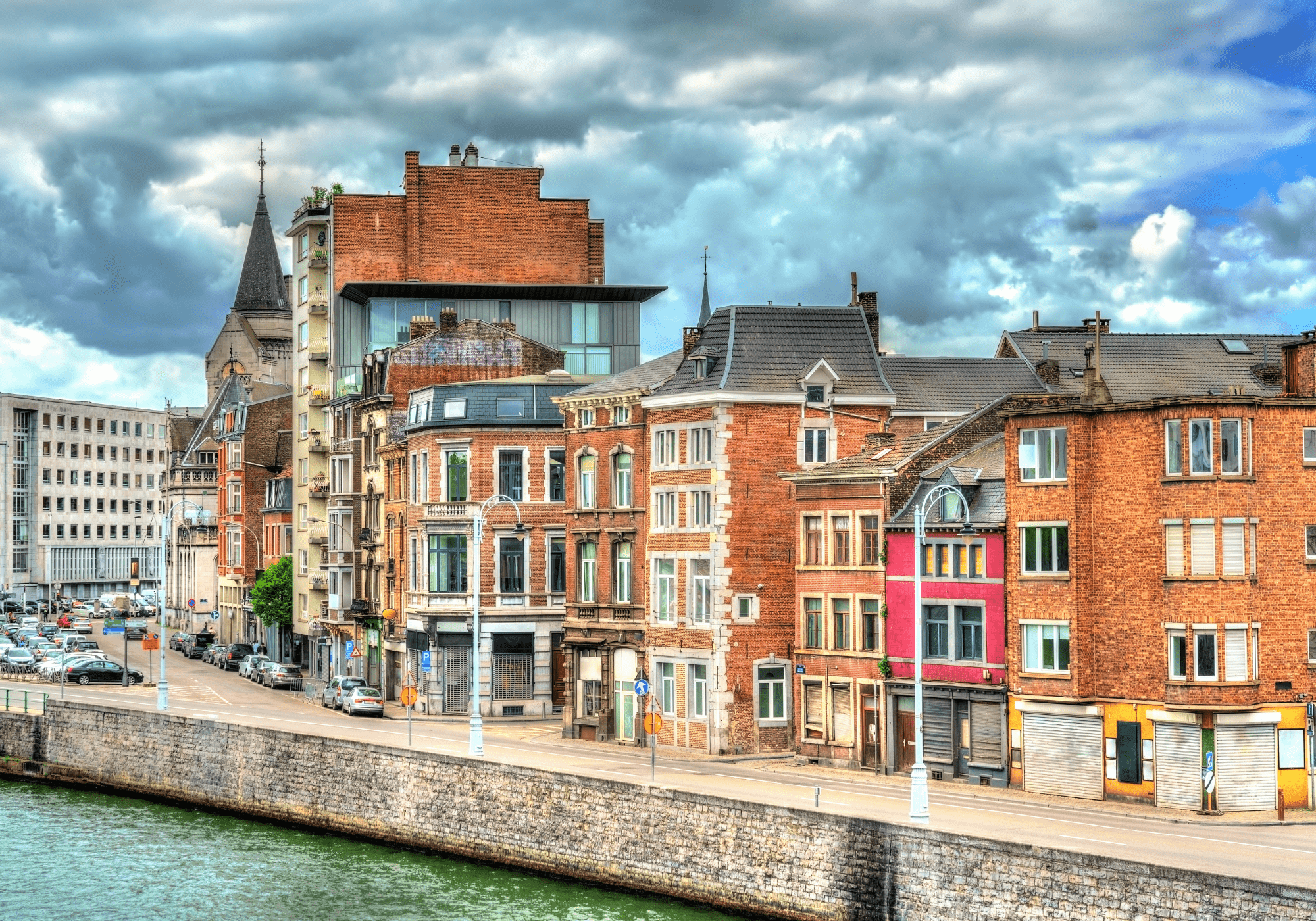 Façades typiques du centre de Liège
