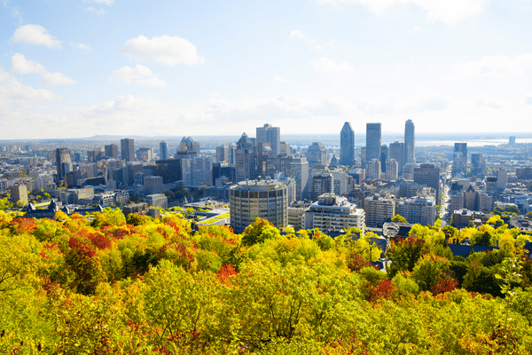 Skyline de Montréal au Quebec Canada