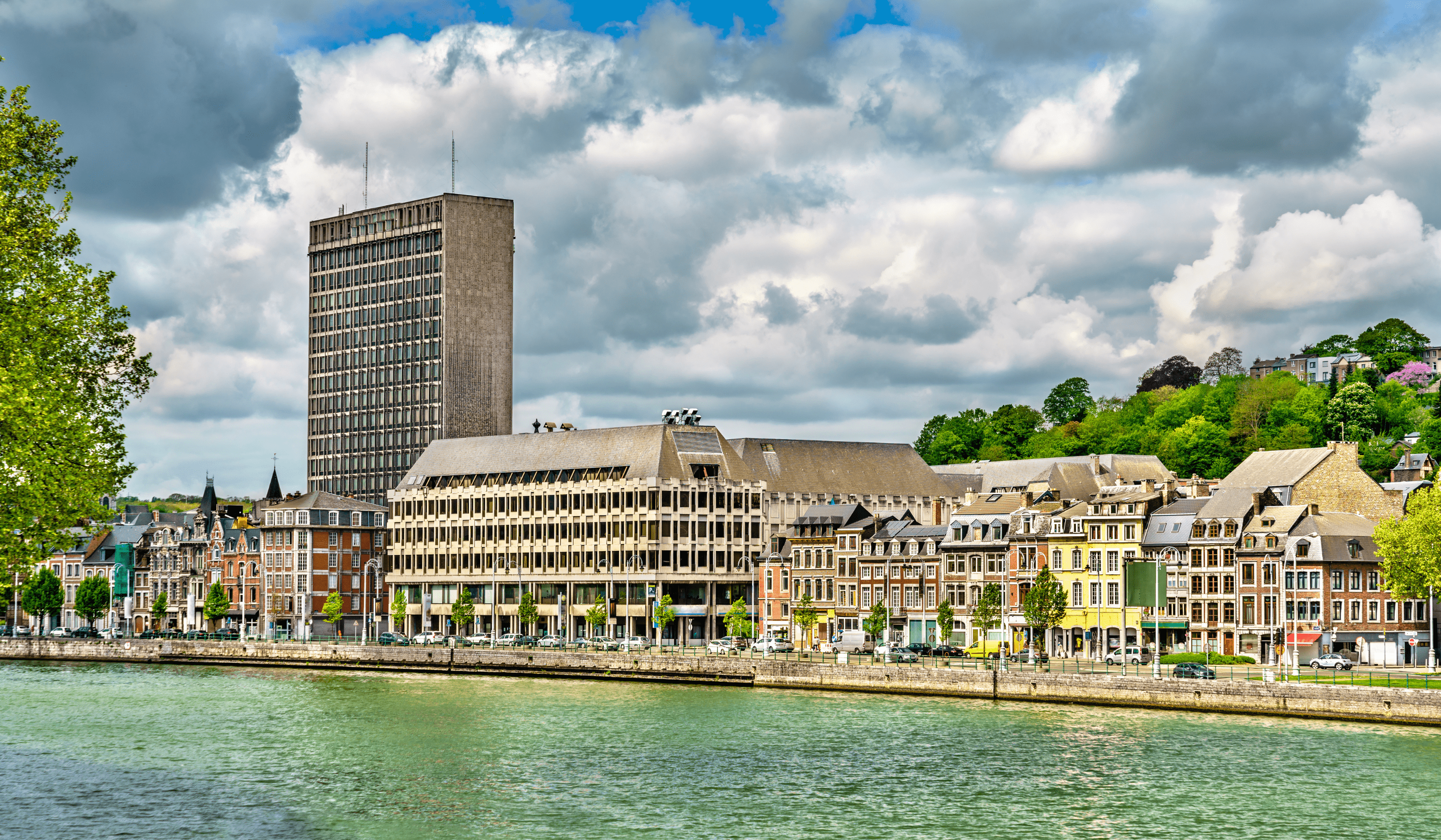 Vue de Liège, ville au bord de la Meuse