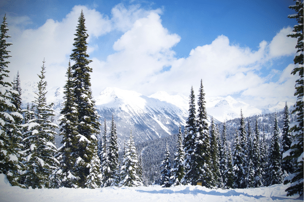Whistler au Canada en hiver