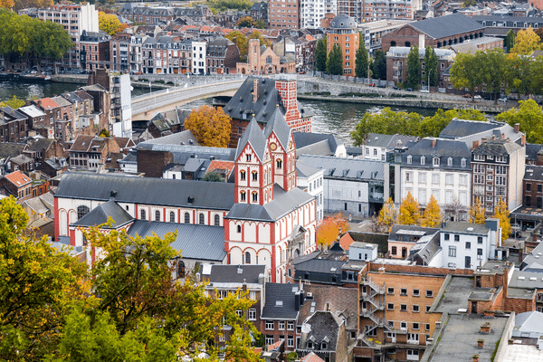 La Belgique - vue du coeur historique de Liège