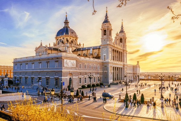 Cathédrale de Madrid en Espagne