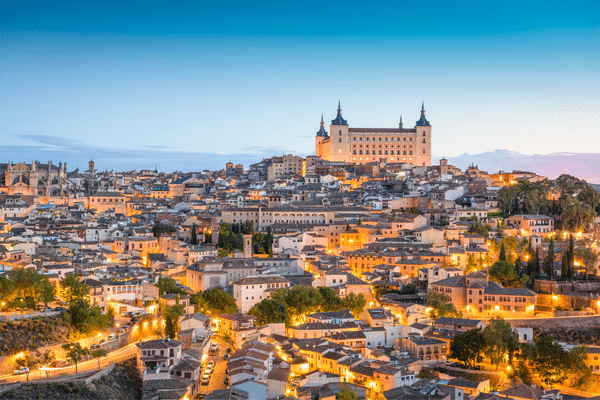 Tolède, toits de la ville d'Espagne