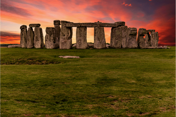 Stonehenge coucher de soleil
