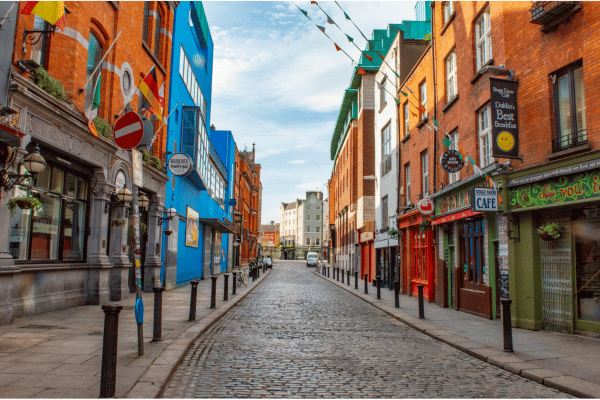 Voyage en Irlande - city trip à Dublin rue typique