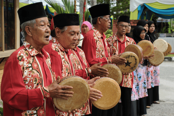 Habitants Malaisiens à Kompang