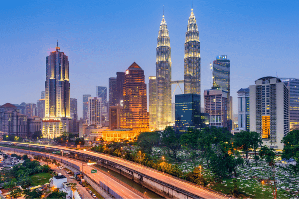Malaisie Kuala Lumpur Skyline de nuit