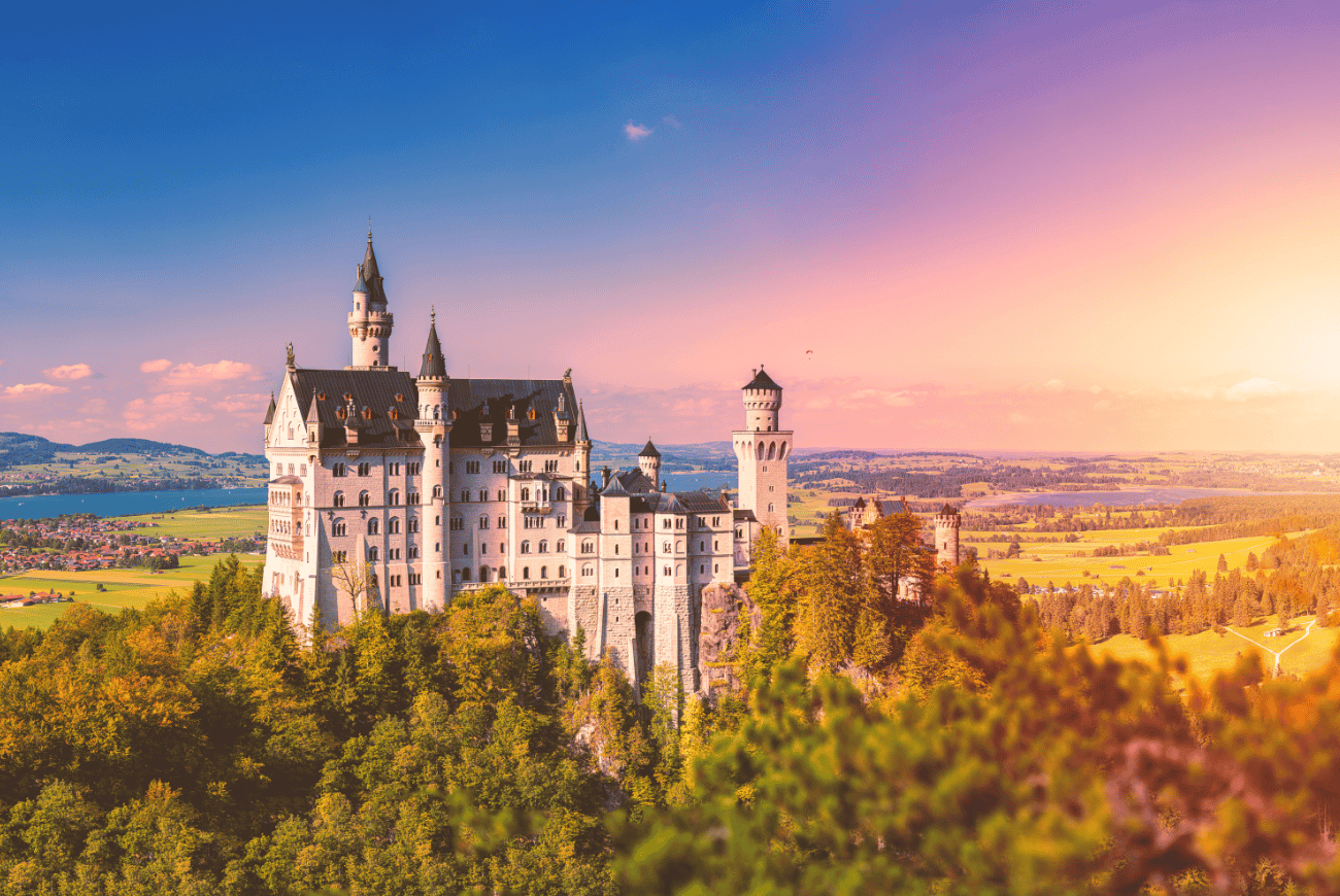 Château de Neuschwanstein en Bavière en Allemagne - cover