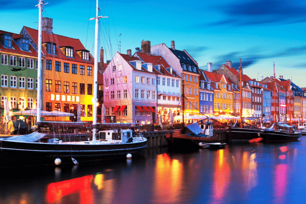 Nyhavn Copenhague de nuit