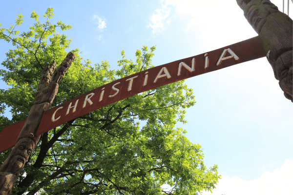 Quartier de Christiania à Copenhague